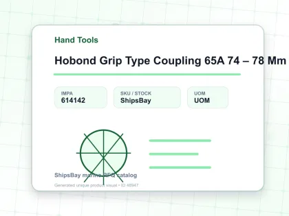 Hobond Grip Type Coupling 65A 74 – 78 Mm Nbr - Hand Tools - IMPA 614142