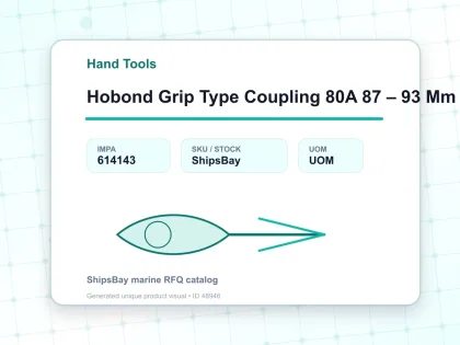 Hobond Grip Type Coupling 80A 87 – 93 Mm Nbr - Hand Tools - IMPA 614143