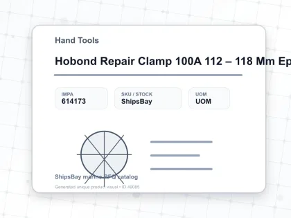 Hobond Repair Clamp 100A 112 – 118 Mm Epdm - Hand Tools - IMPA 614173