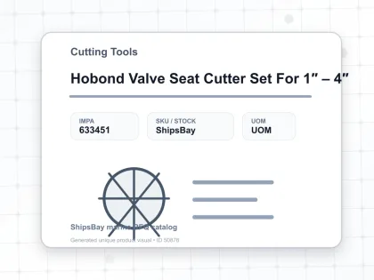 Hobond Valve Seat Cutter Set For 1″ – 4″ - Cutting Tools - IMPA 633451