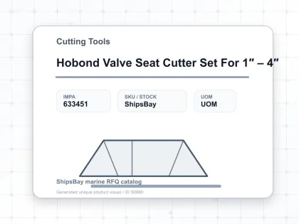 Hobond Valve Seat Cutter Set For 1″ – 4″ - Cutting Tools - IMPA 633451