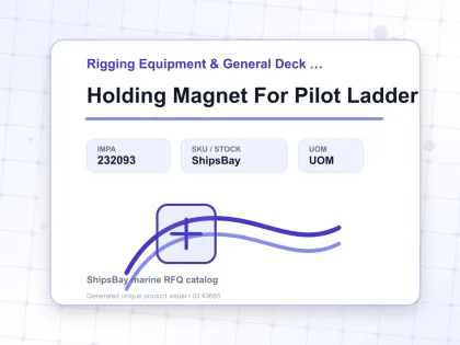Holding Magnet For Pilot Ladder - Rigging Equipment & General Deck Items - IMPA 232093