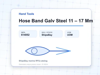 Hose Band Galv Steel 11 – 17 Mm - Hand Tools - IMPA 614052