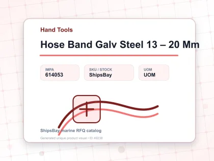Hose Band Galv Steel 13 – 20 Mm - Hand Tools - IMPA 614053