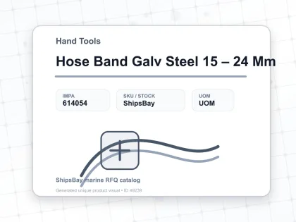 Hose Band Galv Steel 15 – 24 Mm - Hand Tools - IMPA 614054