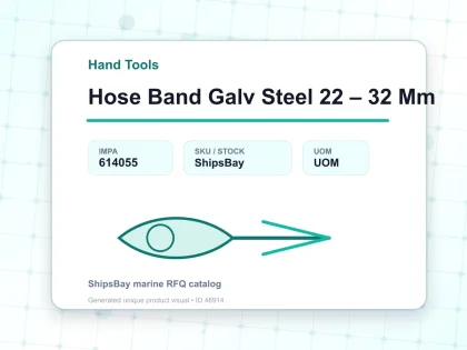 Hose Band Galv Steel 22 – 32 Mm - Hand Tools - IMPA 614055