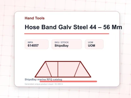 Hose Band Galv Steel 44 – 56 Mm - Hand Tools - IMPA 614057