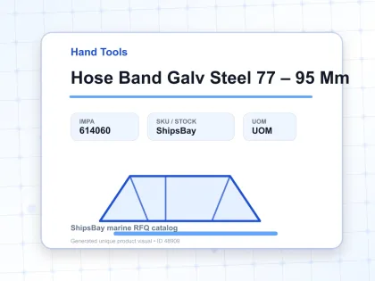 Hose Band Galv Steel 77 – 95 Mm - Hand Tools - IMPA 614060