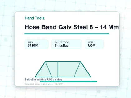 Hose Band Galv Steel 8 – 14 Mm - Hand Tools - IMPA 614051
