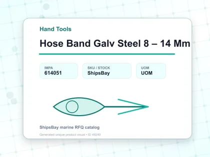Hose Band Galv Steel 8 – 14 Mm - Hand Tools - IMPA 614051