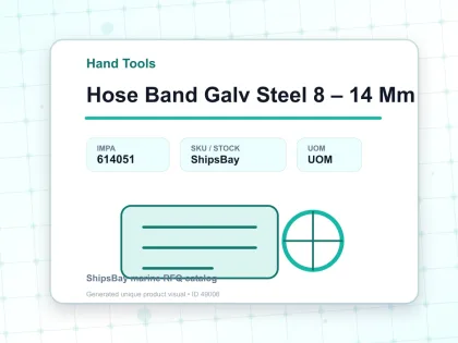 Hose Band Galv Steel 8 – 14 Mm - Hand Tools - IMPA 614051