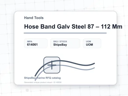 Hose Band Galv Steel 87 – 112 Mm - Hand Tools - IMPA 614061