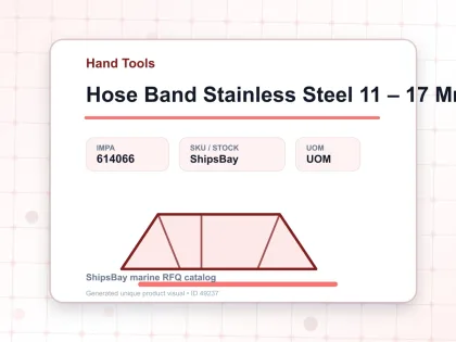 Hose Band Stainless Steel 11 – 17 Mm - Hand Tools - IMPA 614066
