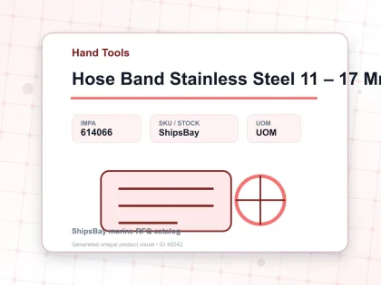 Hose Band Stainless Steel 11 – 17 Mm - Hand Tools - IMPA 614066