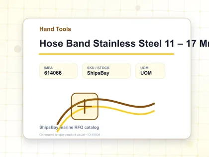 Hose Band Stainless Steel 11 – 17 Mm - Hand Tools - IMPA 614066