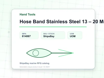 Hose Band Stainless Steel 13 – 20 Mm - Hand Tools - IMPA 614067