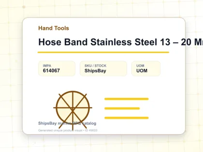 Hose Band Stainless Steel 13 – 20 Mm - Hand Tools - IMPA 614067