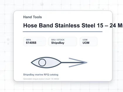 Hose Band Stainless Steel 15 – 24 Mm - Hand Tools - IMPA 614068