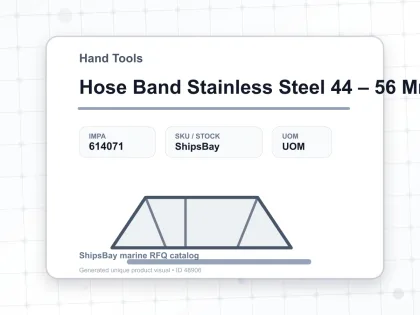 Hose Band Stainless Steel 44 – 56 Mm - Hand Tools - IMPA 614071