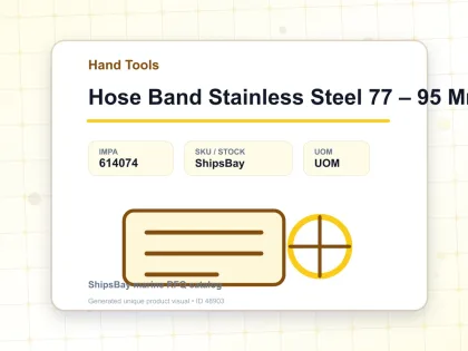 Hose Band Stainless Steel 77 – 95 Mm - Hand Tools - IMPA 614074