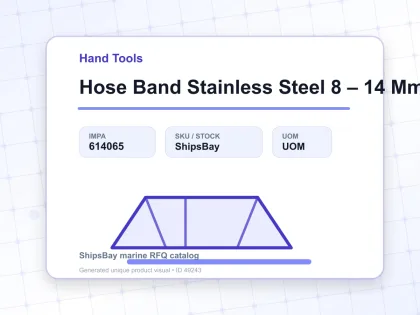 Hose Band Stainless Steel 8 – 14 Mm - Hand Tools - IMPA 614065
