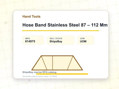 Hose Band Stainless Steel 87 – 112 Mm - Hand Tools - IMPA 614075