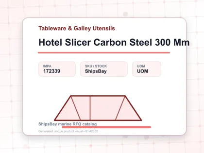 Hotel Slicer Carbon Steel 300 Mm - Tableware & Galley Utensils - IMPA 172339