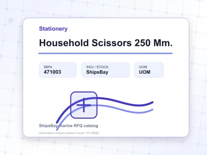 Household Scissors 250 Mm. - Stationery - IMPA 471003