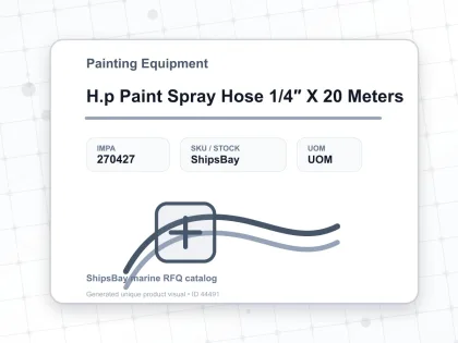H.p Paint Spray Hose 1/4″ X 20 Meters - Painting Equipment - IMPA 270427