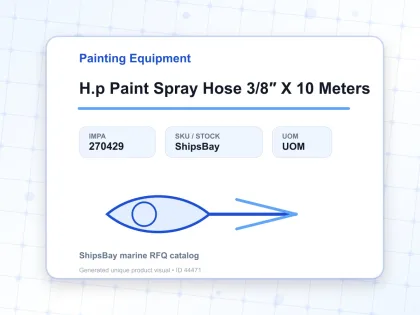 H.p Paint Spray Hose 3/8″ X 10 Meters - Painting Equipment - IMPA 270429