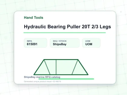 Hydraulic Bearing Puller 20T 2/3 Legs - Hand Tools - IMPA 615091
