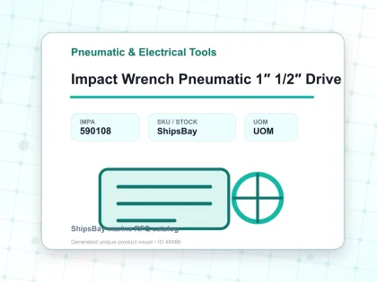 Impact Wrench Pneumatic 1″ 1/2″ Drive - Pneumatic & Electrical Tools - IMPA 590108
