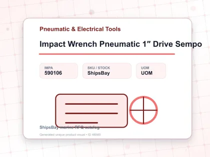 Impact Wrench Pneumatic 1″ Drive Sempo - Pneumatic & Electrical Tools - IMPA 590106