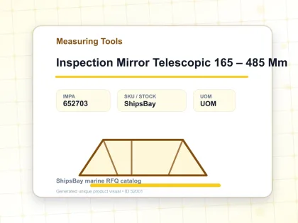 Inspection Mirror Telescopic 165 – 485 Mm - Measuring Tools - IMPA 652703