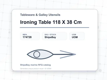 Ironing Table 118 X 38 Cm - Tableware & Galley Utensils - IMPA 174728
