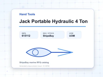 Jack Portable Hydraulic 4 Ton - Hand Tools - IMPA 615112