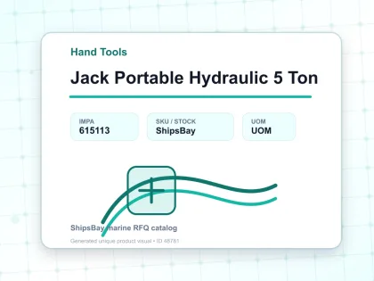 Jack Portable Hydraulic 5 Ton - Hand Tools - IMPA 615113