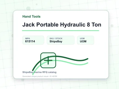 Jack Portable Hydraulic 8 Ton - Hand Tools - IMPA 615114