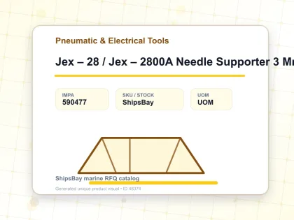 Jex – 28 / Jex – 2800A Needle Supporter 3 Mm - Pneumatic & Electrical Tools - IMPA 590477
