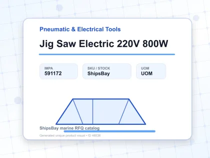 Jig Saw Electric 220V 800W - Pneumatic & Electrical Tools - IMPA 591172