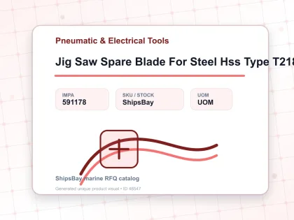 Jig Saw Spare Blade For Steel Hss Type T218A - Pneumatic & Electrical Tools - IMPA 591178