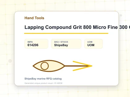 Lapping Compound Grit 800 Micro Fine 300 Gr - Hand Tools - IMPA 614206