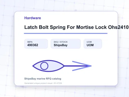 Latch Bolt Spring For Mortise Lock Ohs2410 Part No.2 17 - Hardware - IMPA 490362