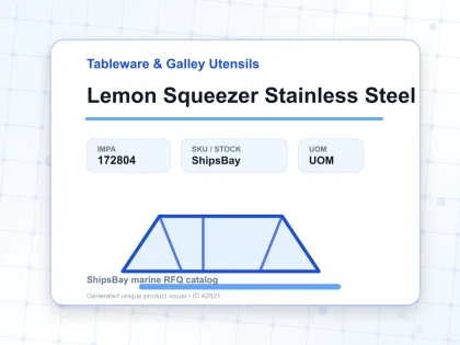 Lemon Squeezer Stainless Steel - Tableware & Galley Utensils - IMPA 172804