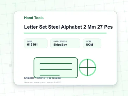 Letter Set Steel Alphabet 2 Mm 27 Pcs - Hand Tools - IMPA 613101