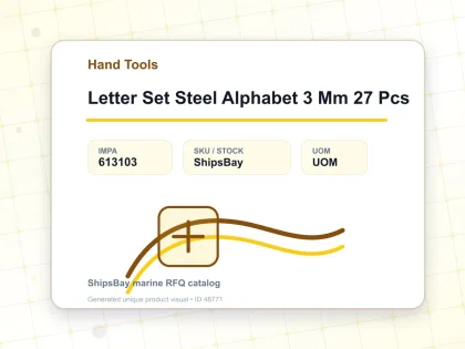 Letter Set Steel Alphabet 3 Mm 27 Pcs - Hand Tools - IMPA 613103