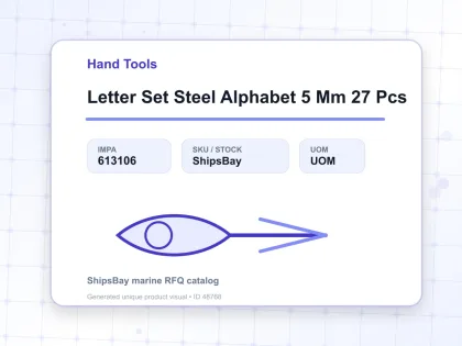 Letter Set Steel Alphabet 5 Mm 27 Pcs - Hand Tools - IMPA 613106