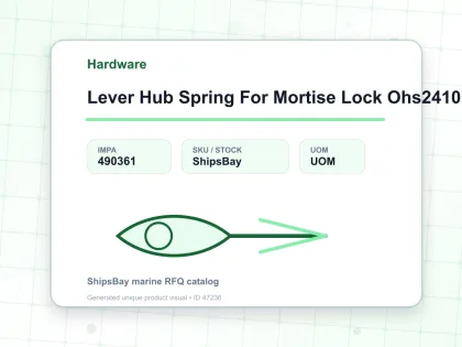 Lever Hub Spring For Mortise Lock Ohs2410 Part No.2 16 - Hardware - IMPA 490361