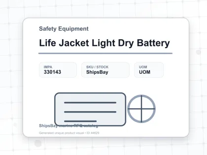 Life Jacket Light Dry Battery - Safety Equipment - IMPA 330143
