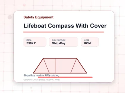 Lifeboat Compass With Cover - Safety Equipment - IMPA 330211